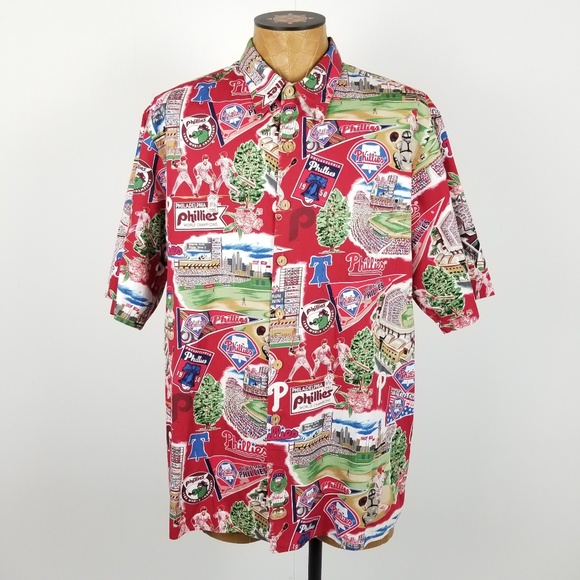 phillies button down shirt